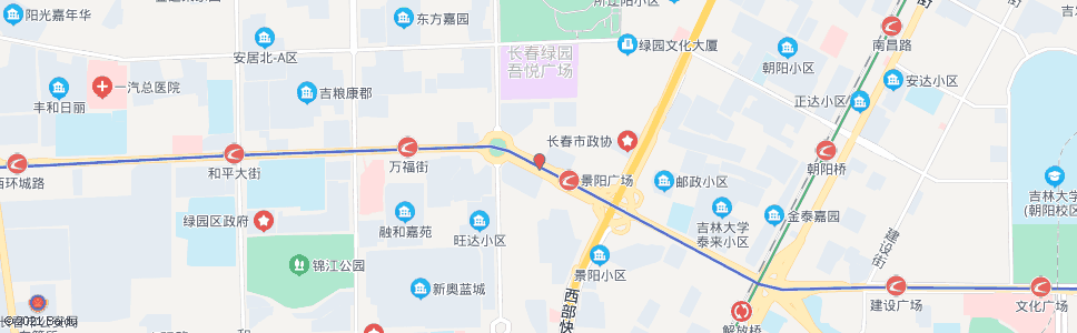 长春景阳大路_公交站地图_长春公交_妙搜公交查询2025