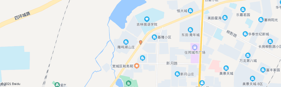 长春雁鸣湖山庄_公交站地图_长春公交_妙搜公交查询2024