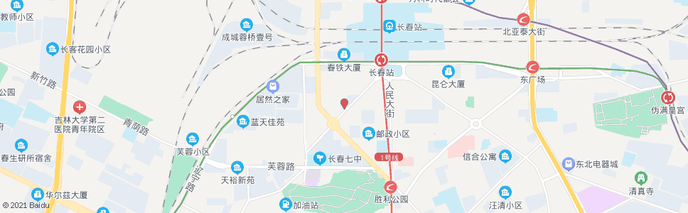 长春康平街(金都饭店)_公交站地图_长春公交_妙搜公交查询2024