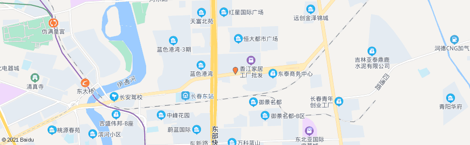 长春香江家居_公交站地图_长春公交_妙搜公交查询2024