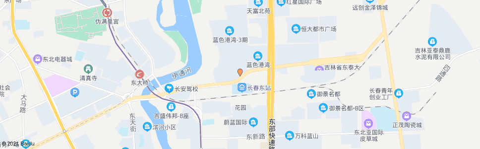 长春蓝色港湾_公交站地图_长春公交_妙搜公交查询2025