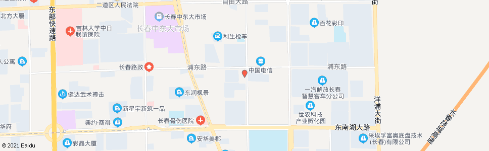 长春长春氧气厂_公交站地图_长春公交_妙搜公交查询2024