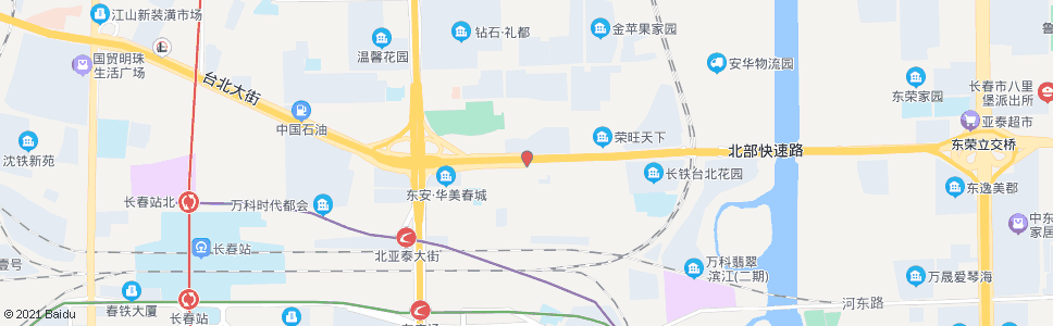 长春铁北四路(东)_公交站地图_长春公交_妙搜公交查询2024