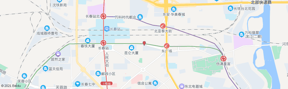 长春东三条_公交站地图_长春公交_妙搜公交查询2024