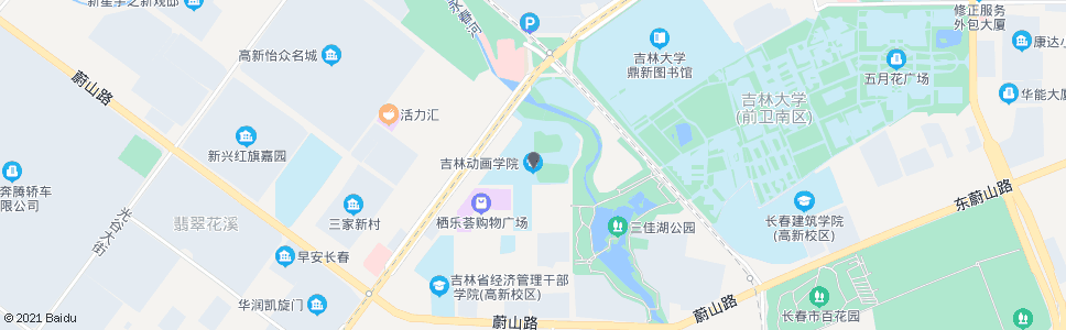 长春动画学院(飞跃路)_公交站地图_长春公交_妙搜公交查询2024