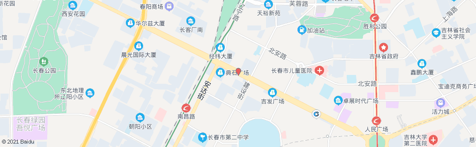 长春西安大路(白菊路)_公交站地图_长春公交_妙搜公交查询2024