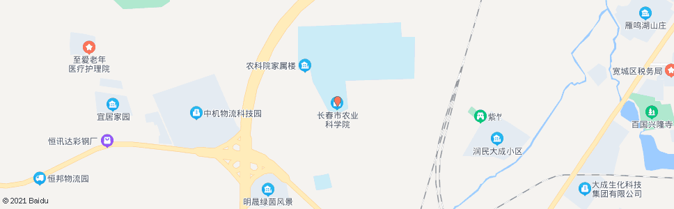 长春长春市农业科学院_公交站地图_长春公交_妙搜公交查询2024