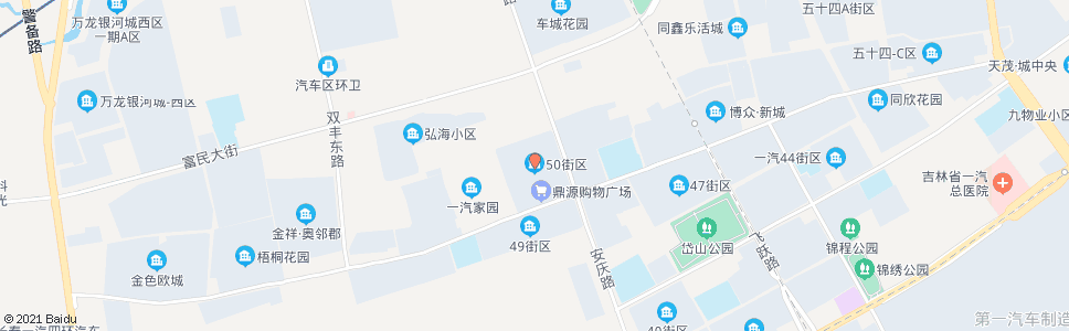 长春50街区_公交站地图_长春公交_妙搜公交查询2024