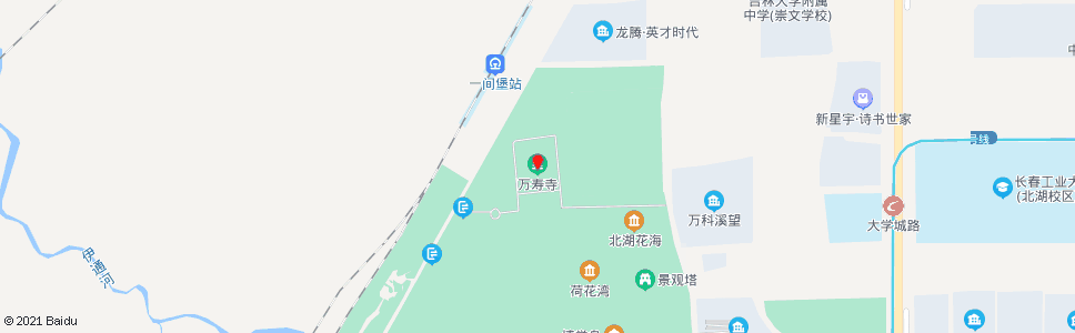 长春北湖万寿寺_公交站地图_长春公交_妙搜公交查询2024