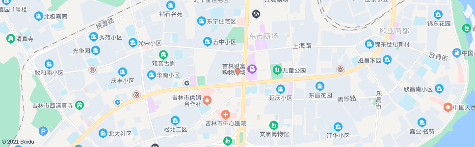 吉林北京路(滔博广场)_公交站地图_吉林公交_妙搜公交查询2024