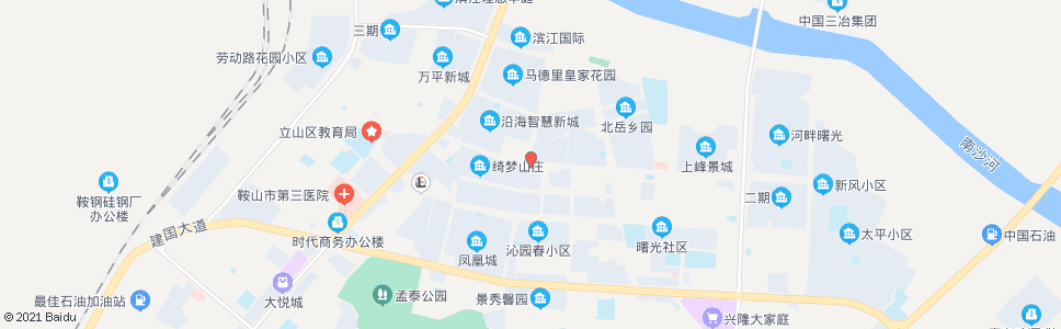 鞍山渤海商务酒店_公交站地图_鞍山公交_妙搜公交查询2024