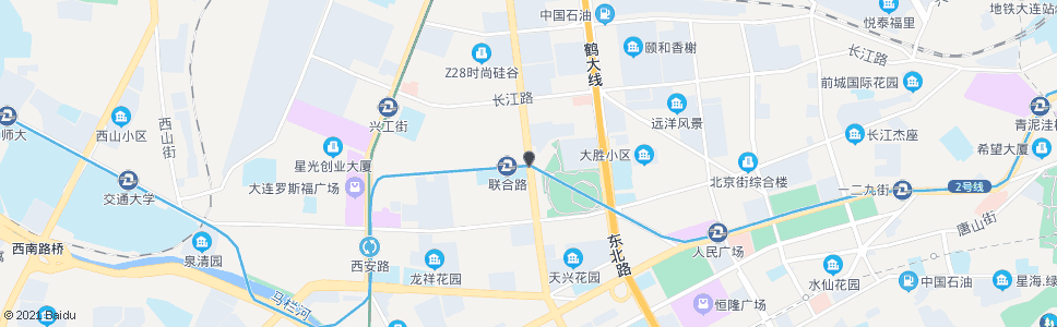 大连长兴街(联合路)_公交站地图_大连公交_妙搜公交查询2025