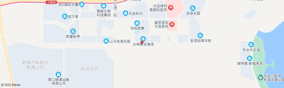 大连光伸卧龙港湾_公交站地图_大连公交_妙搜公交查询2024