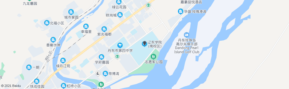 丹东辽东学院南校区_公交站地图_丹东公交_妙搜公交查询2024