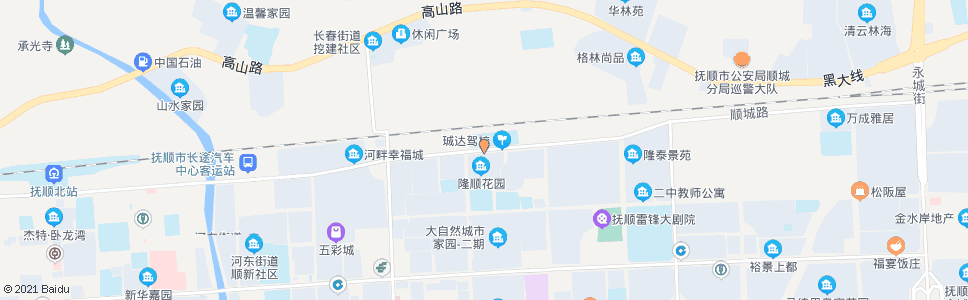 抚顺顺城路中段_公交站地图_抚顺公交_妙搜公交查询2024