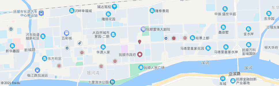 抚顺市政府北_公交站地图_抚顺公交_妙搜公交查询2024