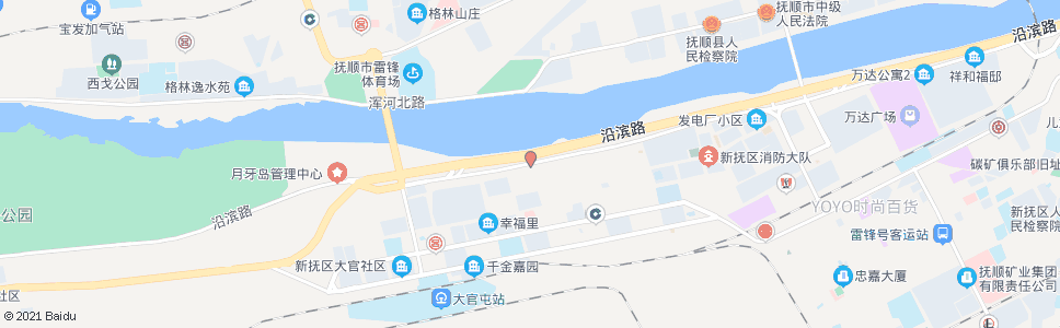 抚顺浑河南路七道街_公交站地图_抚顺公交_妙搜公交查询2024