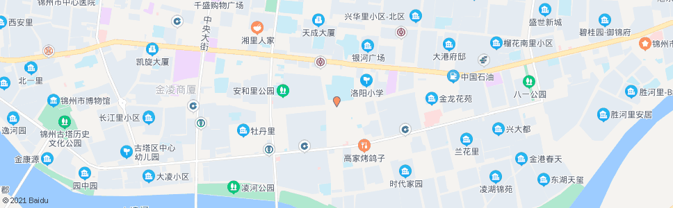 锦州渤海大学附中(洛阳路)_公交站地图_锦州公交_妙搜公交查询2024