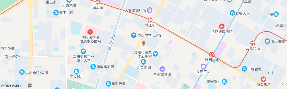 沈阳南七路保工街_公交站地图_沈阳公交_妙搜公交查询2024