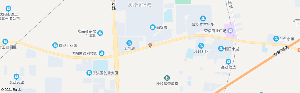 沈阳新岭路俪锦城_公交站地图_沈阳公交_妙搜公交查询2025