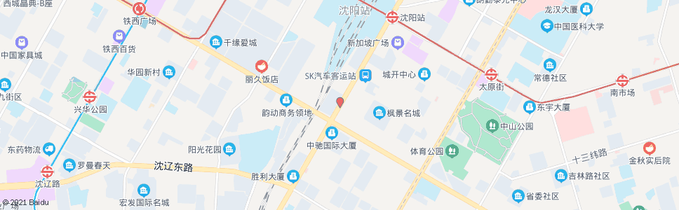 沈阳胜利大街南五马路_公交站地图_沈阳公交_妙搜公交查询2024