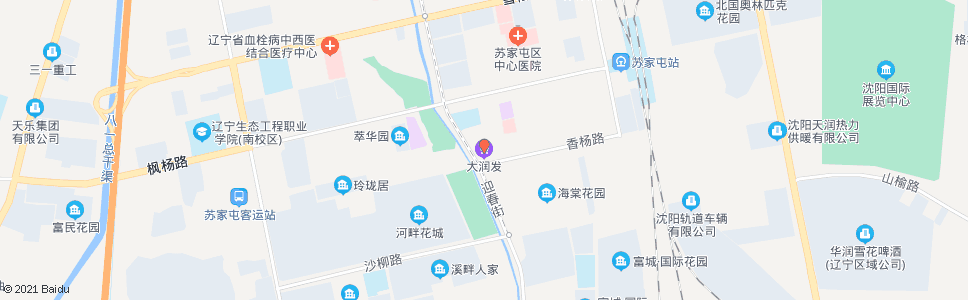 沈阳大润发苏家屯店_公交站地图_沈阳公交_妙搜公交查询2024