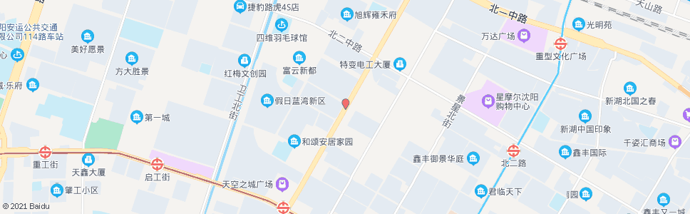 沈阳保工街北三路_公交站地图_沈阳公交_妙搜公交查询2025