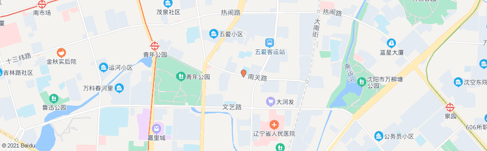 沈阳南关路小南街_公交站地图_沈阳公交_妙搜公交查询2024