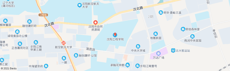 沈阳蒲昌路工程学院正门_公交站地图_沈阳公交_妙搜公交查询2024