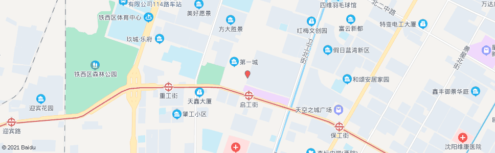 沈阳启工街建设大路_公交站地图_沈阳公交_妙搜公交查询2024