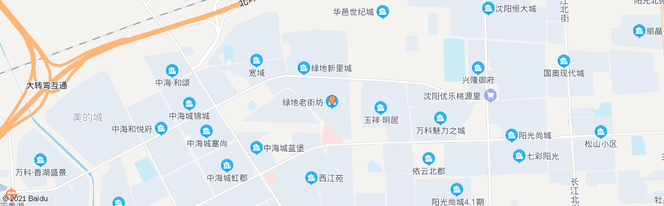 沈阳绿地老街坊_公交站地图_沈阳公交_妙搜公交查询2024