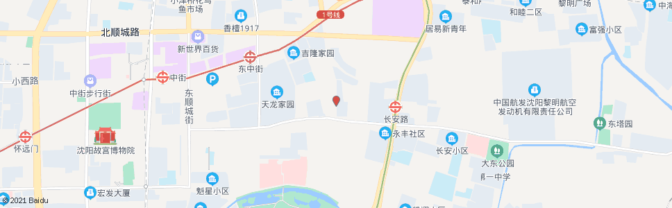 沈阳东边城街大东路_公交站地图_沈阳公交_妙搜公交查询2024