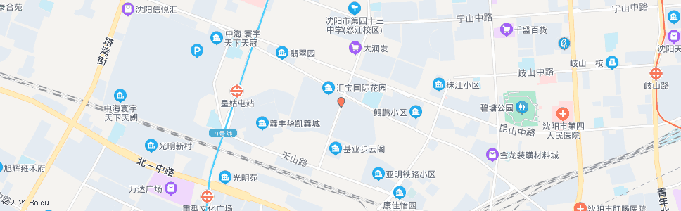 沈阳黄浦江街华山路_公交站地图_沈阳公交_妙搜公交查询2024