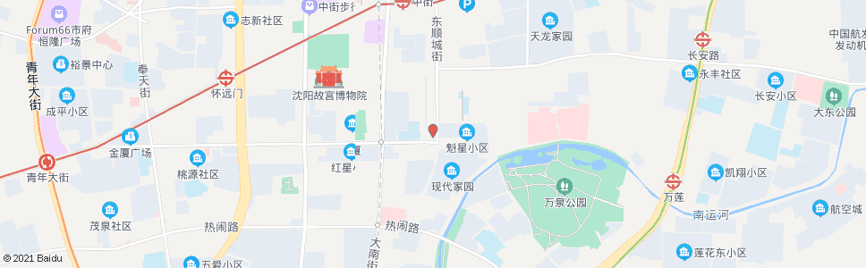 沈阳南顺城路小河沿_公交站地图_沈阳公交_妙搜公交查询2024