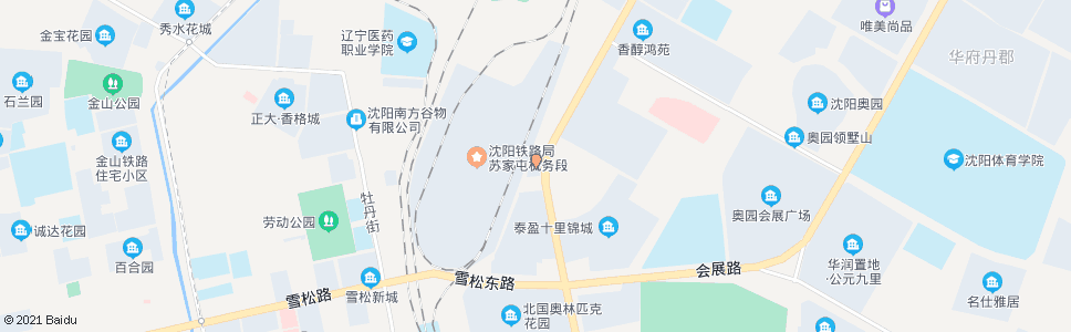 沈阳银杏路雪莲街(原加工厂)_公交站地图_沈阳公交_妙搜公交查询2024