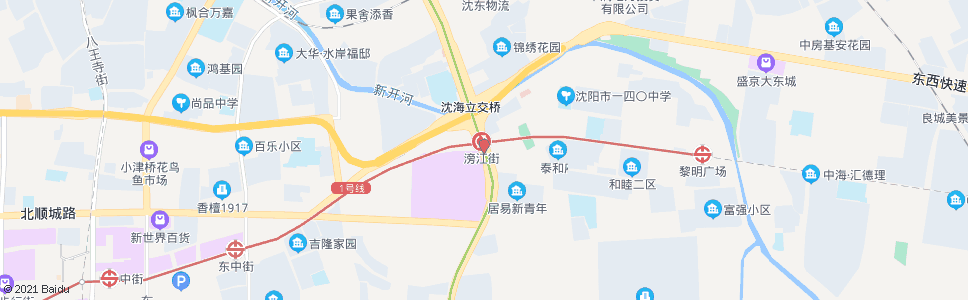 沈阳滂江街站_公交站地图_沈阳公交_妙搜公交查询2024