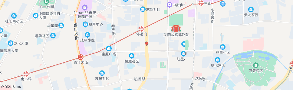 沈阳西顺城街沈州路_公交站地图_沈阳公交_妙搜公交查询2024