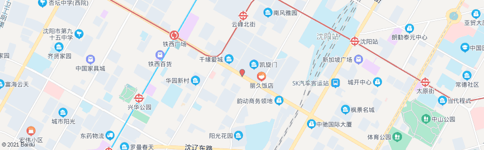 沈阳建设大路兴工街_公交站地图_沈阳公交_妙搜公交查询2024