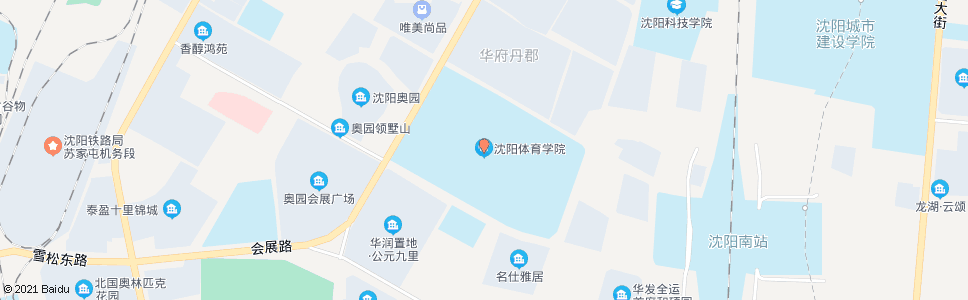 沈阳省体院_公交站地图_沈阳公交_妙搜公交查询2024