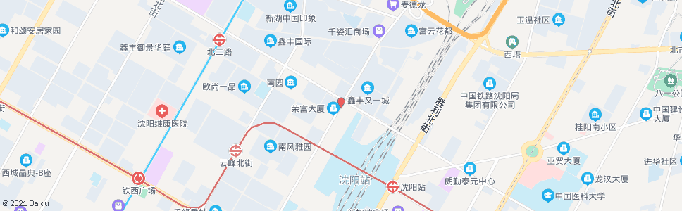 沈阳兴工街北二路_公交站地图_沈阳公交_妙搜公交查询2024