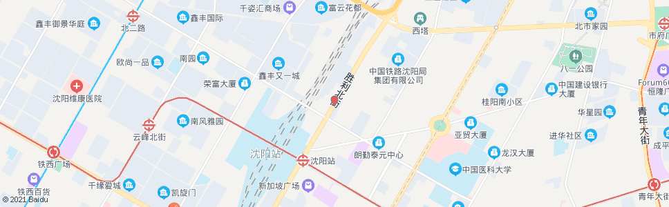 沈阳胜利大街北二马路_公交站地图_沈阳公交_妙搜公交查询2025