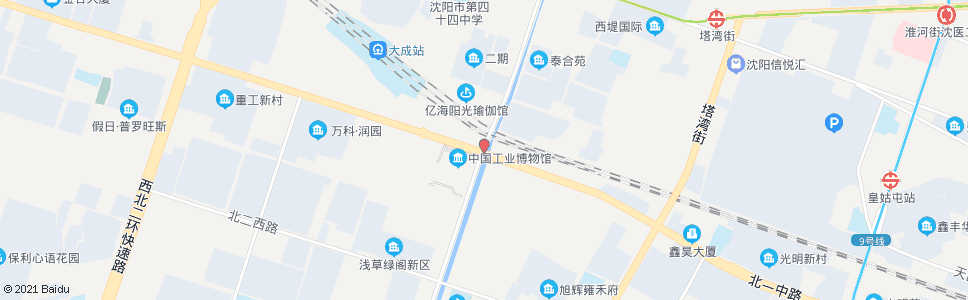 沈阳北二路卫工北街_公交站地图_沈阳公交_妙搜公交查询2024