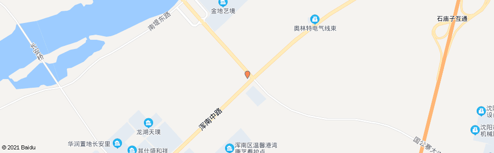 沈阳新立堡街浑南中路_公交站地图_沈阳公交_妙搜公交查询2025