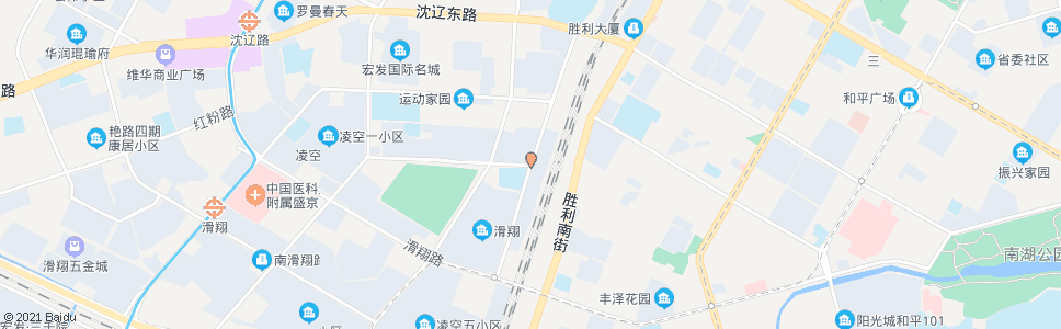 沈阳凌空一街北滑翔路_公交站地图_沈阳公交_妙搜公交查询2024