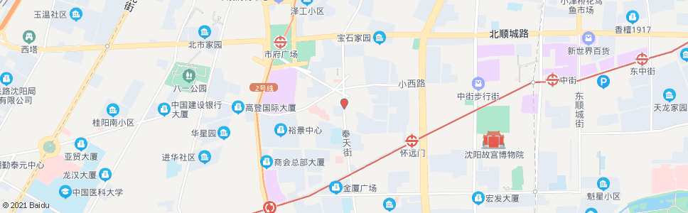 沈阳奉天街小西路_公交站地图_沈阳公交_妙搜公交查询2025