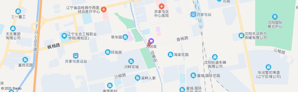 沈阳迎春街香杨路_公交站地图_沈阳公交_妙搜公交查询2024