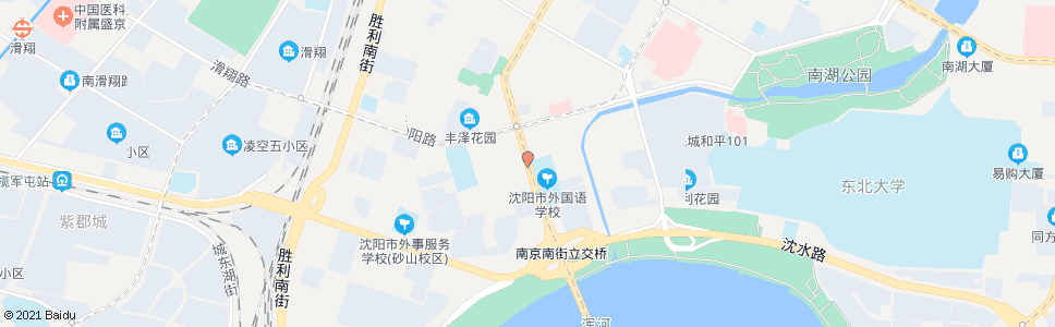 沈阳南京街砂阳路_公交站地图_沈阳公交_妙搜公交查询2025