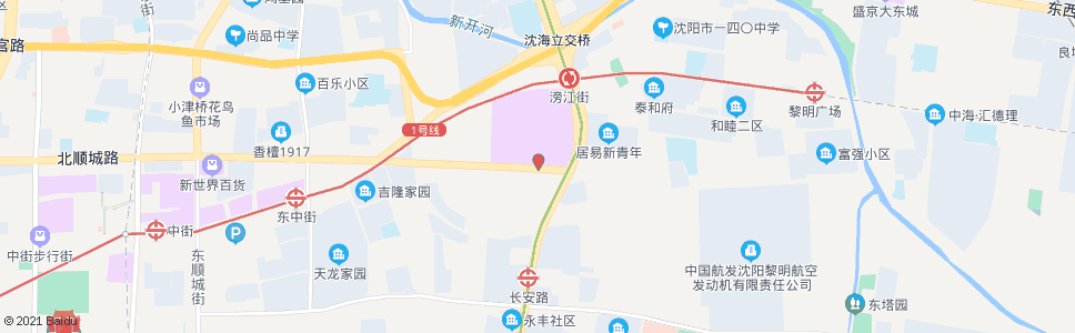 沈阳津桥路滂江街_公交站地图_沈阳公交_妙搜公交查询2024