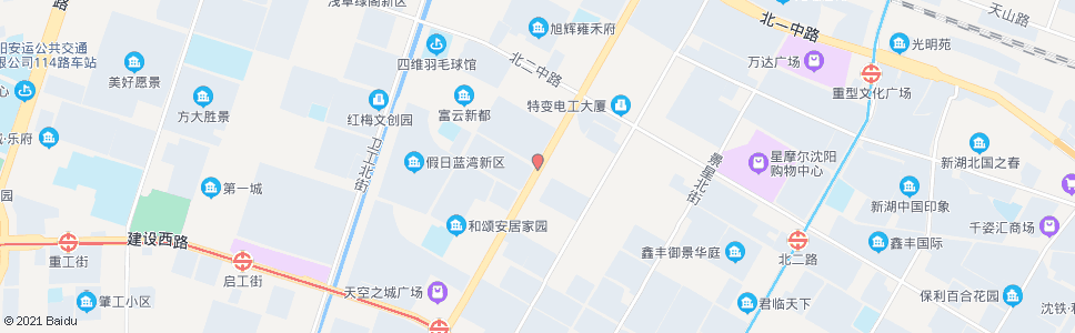 沈阳北三路保工街_公交站地图_沈阳公交_妙搜公交查询2024