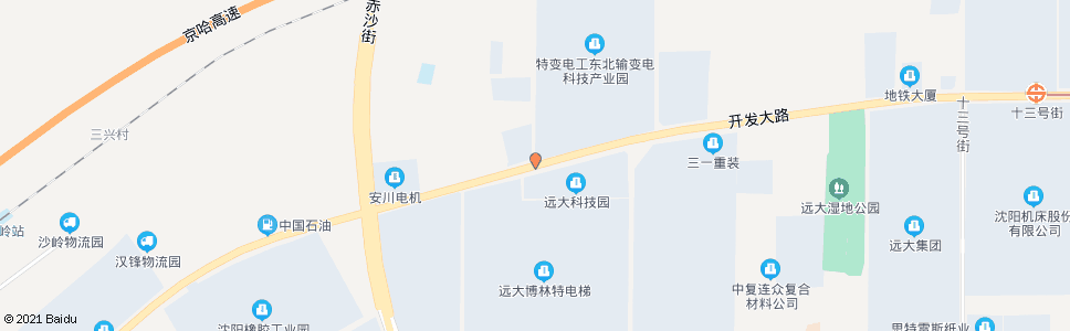 沈阳开发大道十七号街_公交站地图_沈阳公交_妙搜公交查询2024